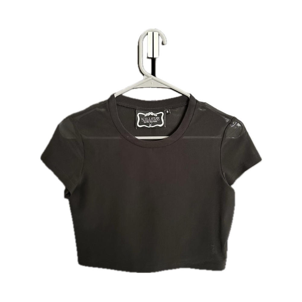 Killstar Black Mesh Crop Top